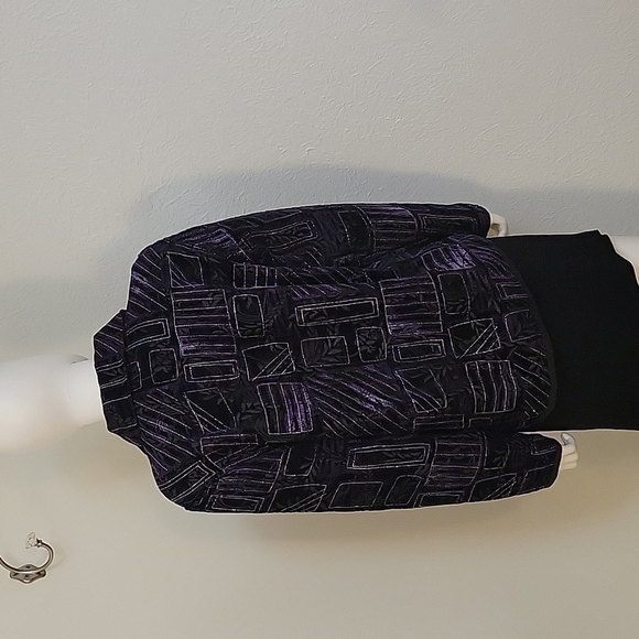 VTG COLDWATER CREEK 1990s Metallic Surrealism Asian Interchangeable Jacket - Picture 4 of 10